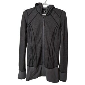 Lululemon Daily Practice Jacket Heathered Herringbone Size 6
